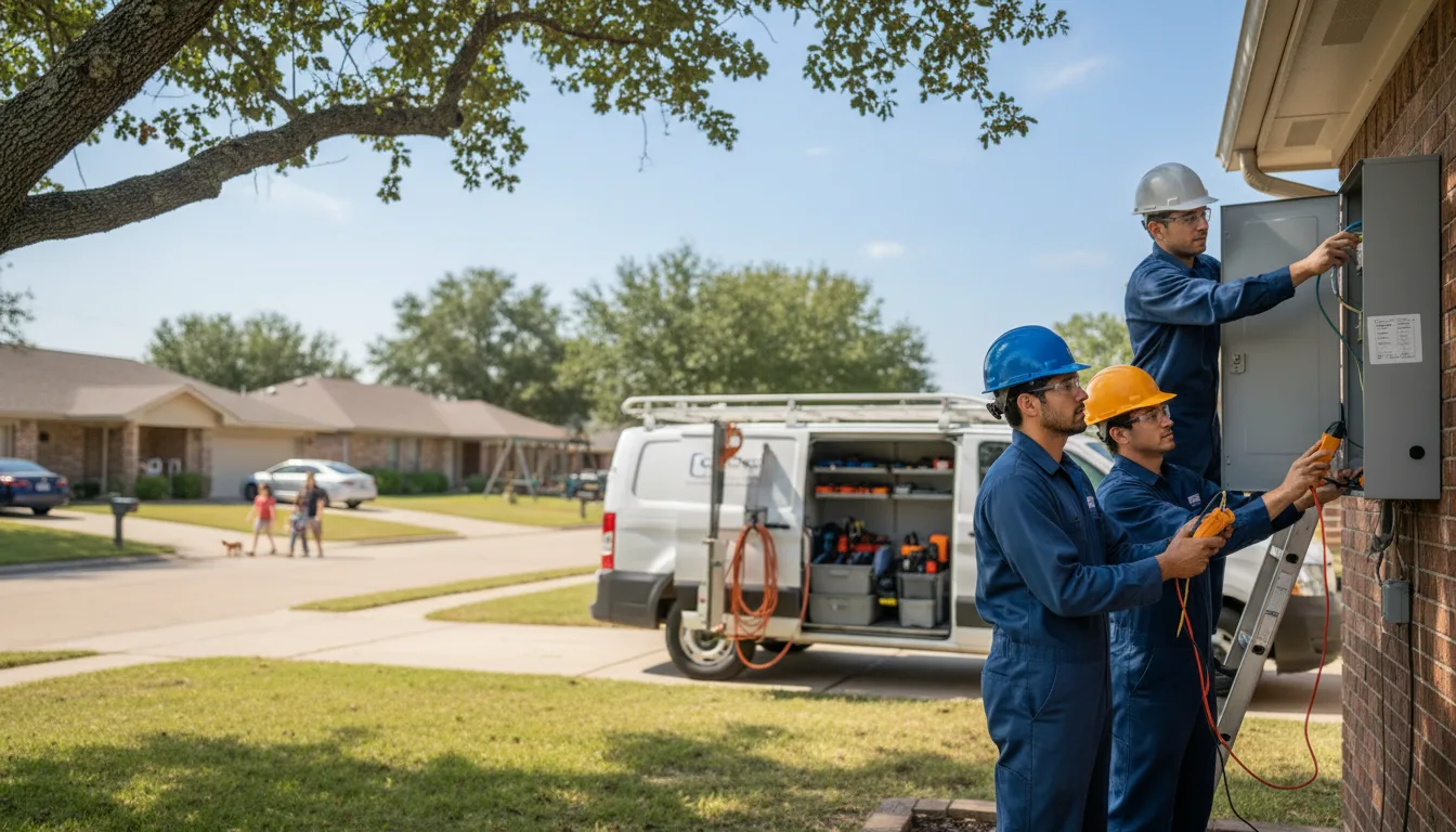 Certified electrician providing emergency electrical services in Coahoma, TX